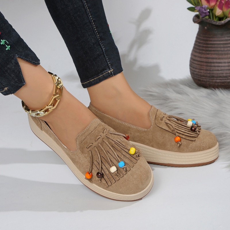 Women Shoes Wedges - 2026 Spring/Summer New Style Thick-soled Petite