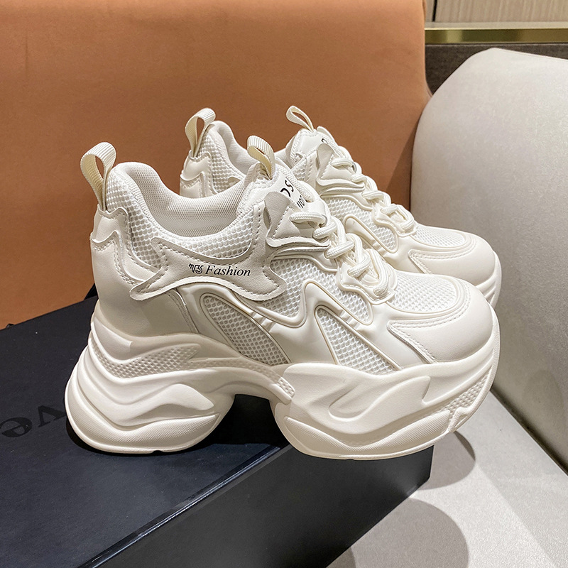 Mesh Sneaker Women - Heightening Sneakers for Women Spring and