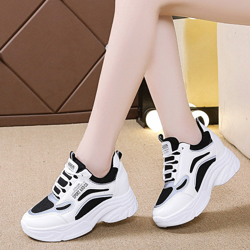 Mesh Sneaker Women - insTrendy dad shoes for women, thick-soled