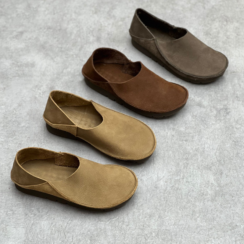 Women's 2 Ways Wear Genuine Le - Loafer Flat Women recension och pris