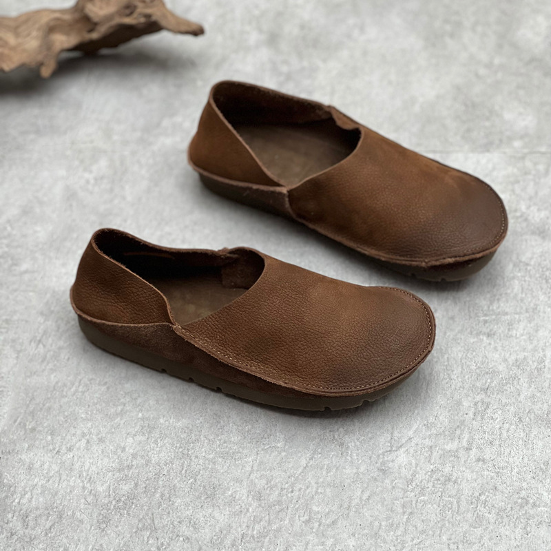 Women's 2 Ways Wear Genuine Le - Loafer Flat Women recension och pris