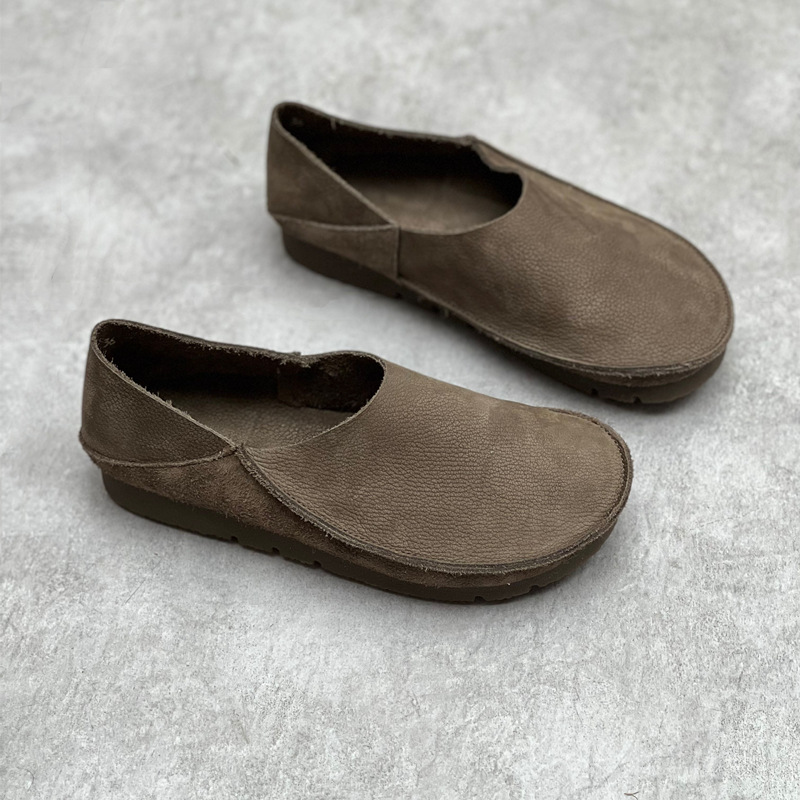 Women's 2 Ways Wear Genuine Le - Loafer Flat Women recension och pris