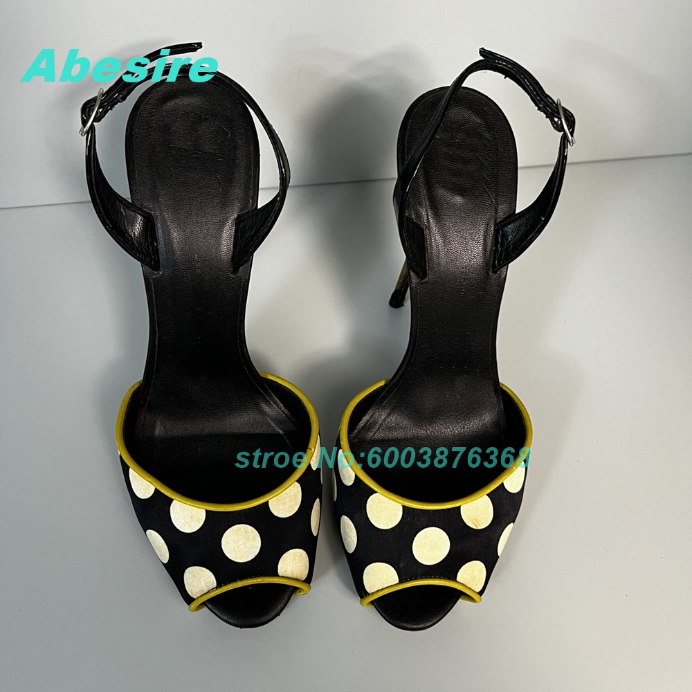 Polka Dot Patchwork Two-Tone S - Women'S Shoes Y2K recension och pris