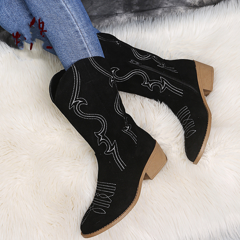 Flat Platform Cowboy Boots Wom - Women Shoes Jeans recension och pris