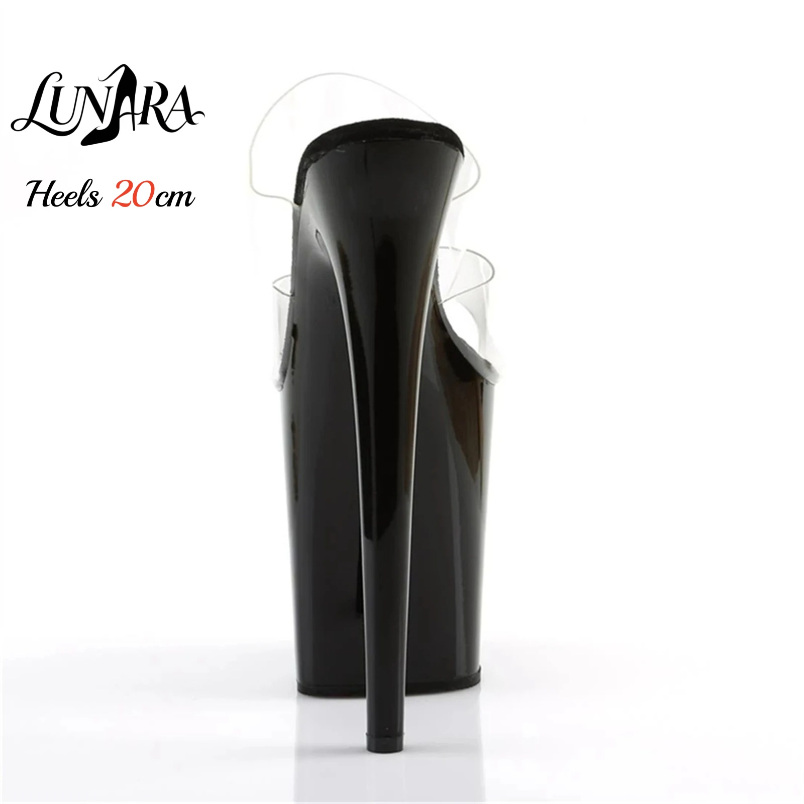 20cm Clear PVC Strappy Ultra H - Leopard Print Heels recension och pris