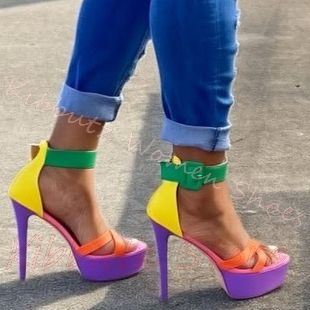 Platform Stiletto Heel Sandals - Women'S Shoes Y2K recension och pris