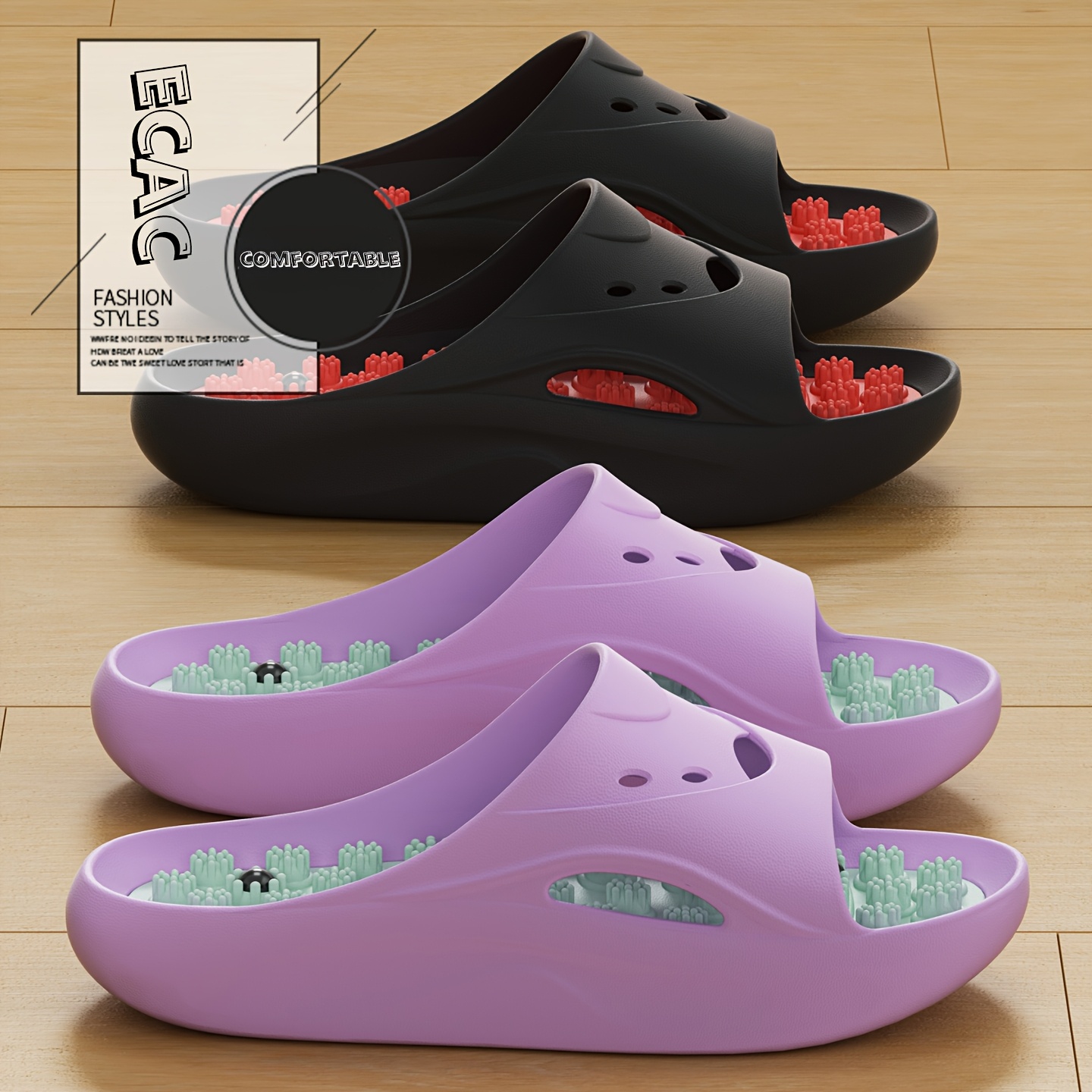 Women Men EVA Massage Slippers - Women'S Shoes Non Slip recension och pris