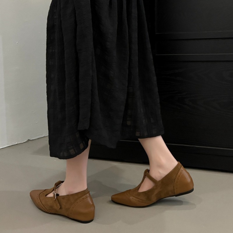 One Buckle Strap Low Heel Sing - Women'S Shoes Non Slip recension och pris
