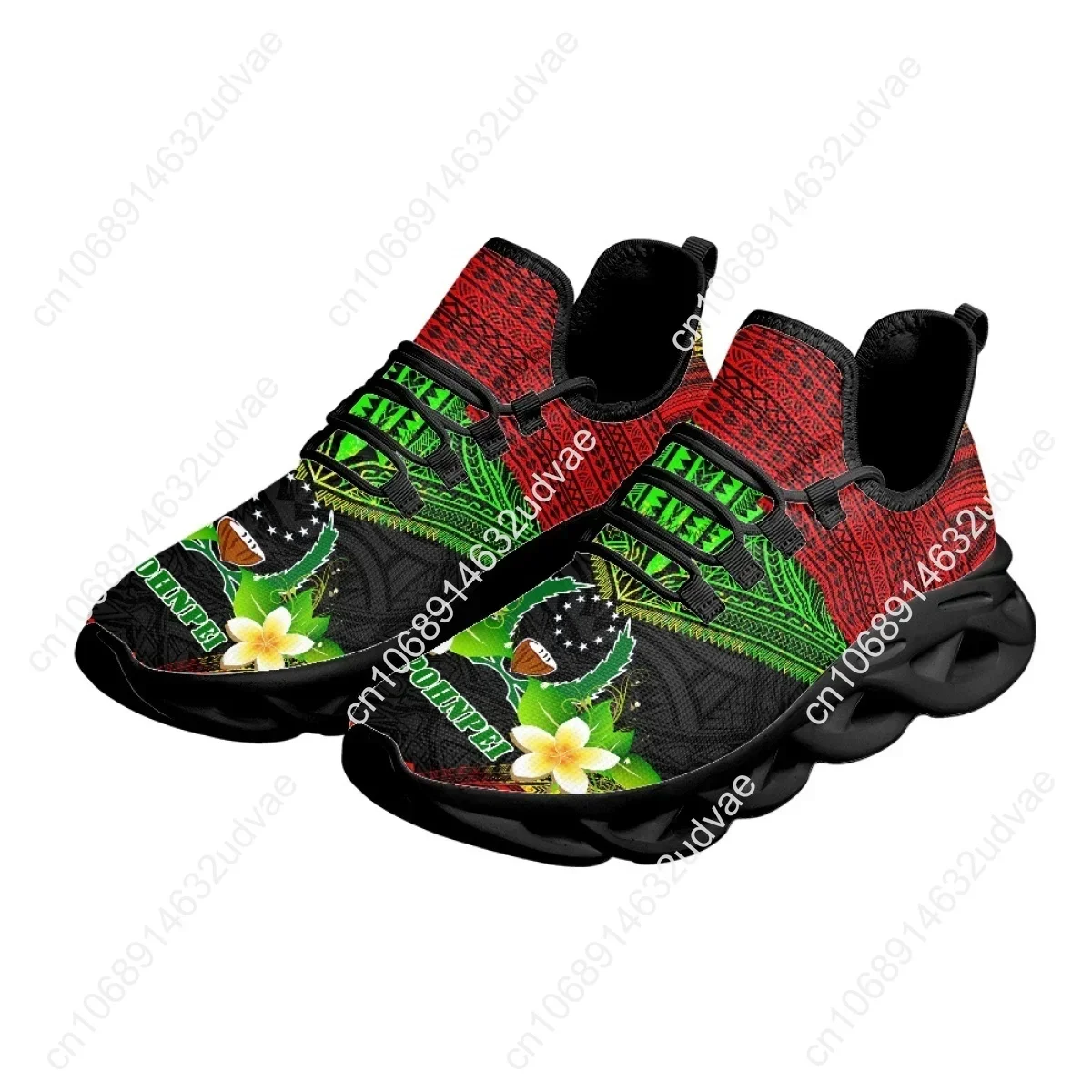 Polynesian Pohnpei Plumeria De - Mesh Sneaker Women recension och pris