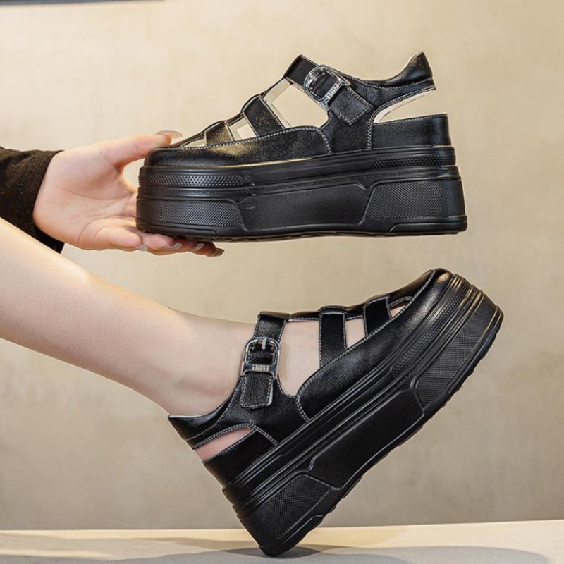 8.5cm Hollow Full Cow Genuine  - Women'S Shoes Casual Sneakers recension och pris
