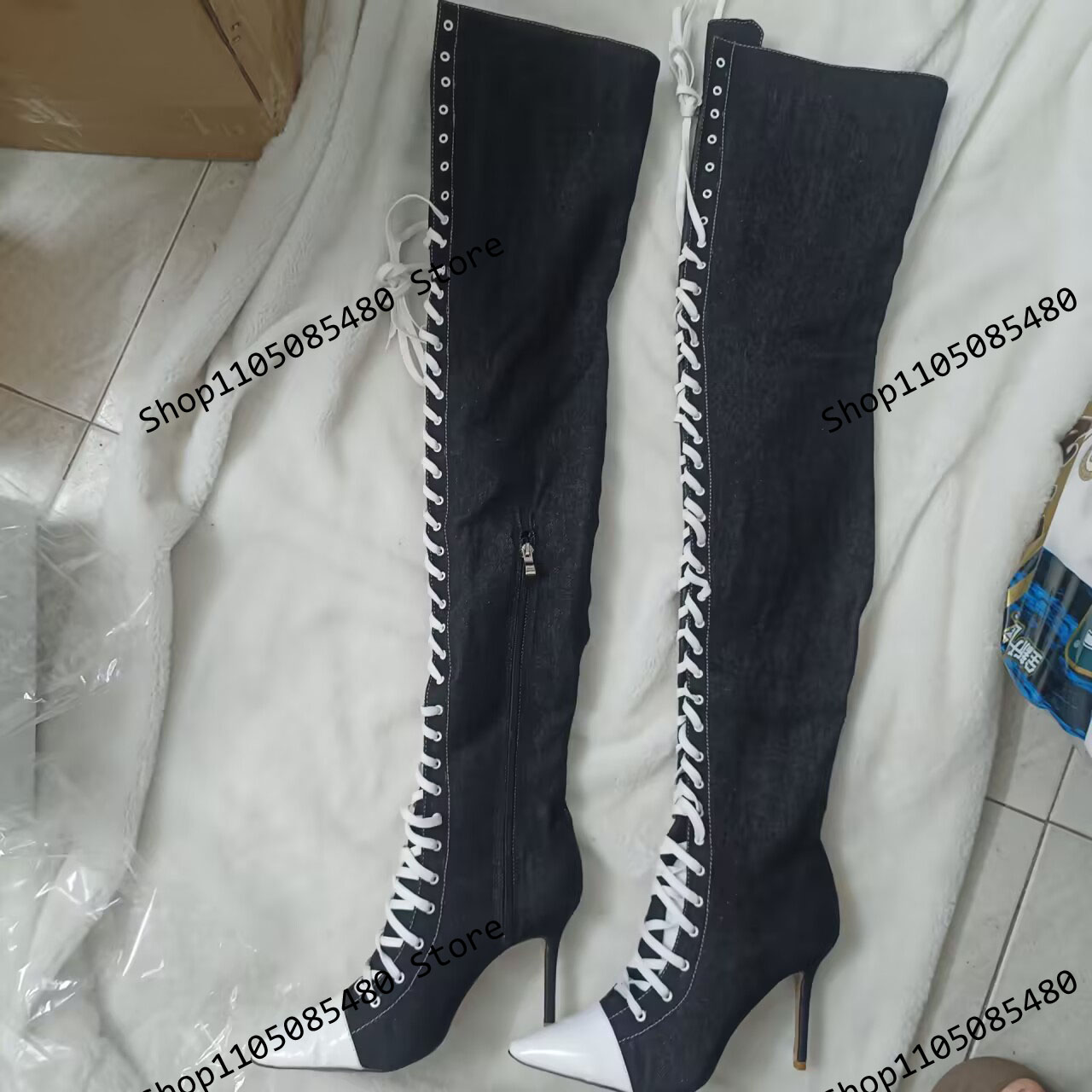 2025 New Women Pointed Toe Hig - Women Shoes Jeans recension och pris