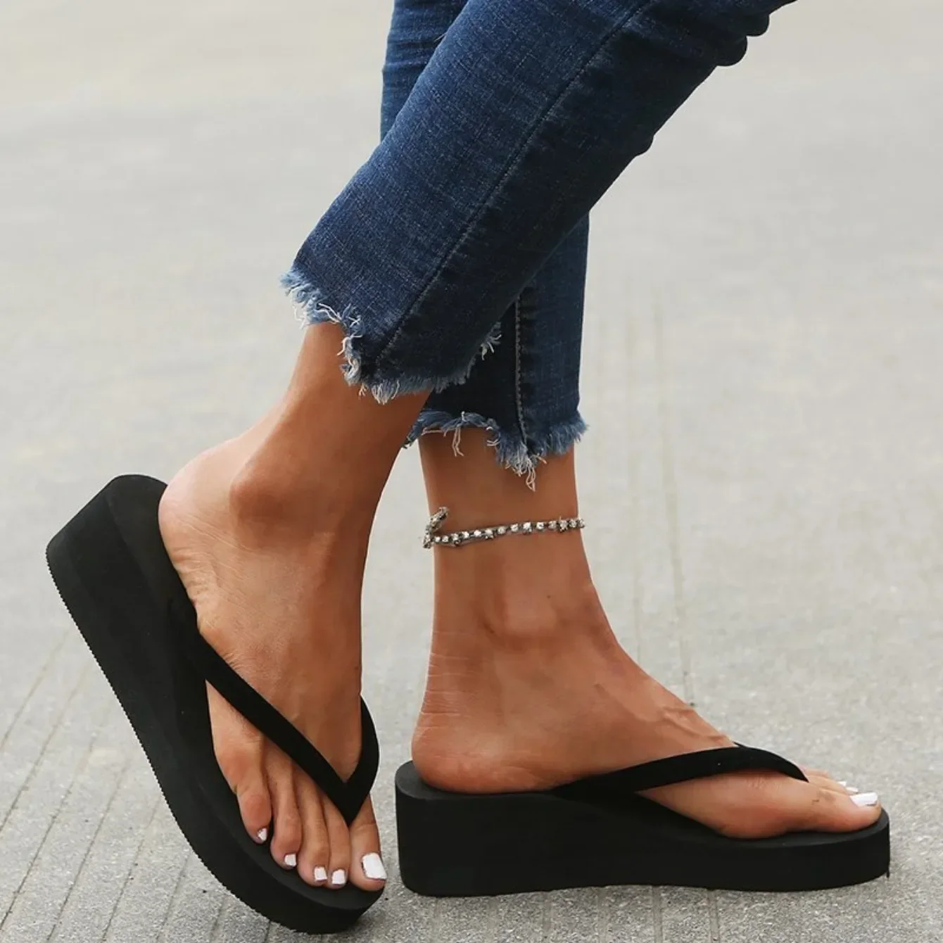 Slippers Summer Shoes Women We - Women Shoes Wedges recension och pris