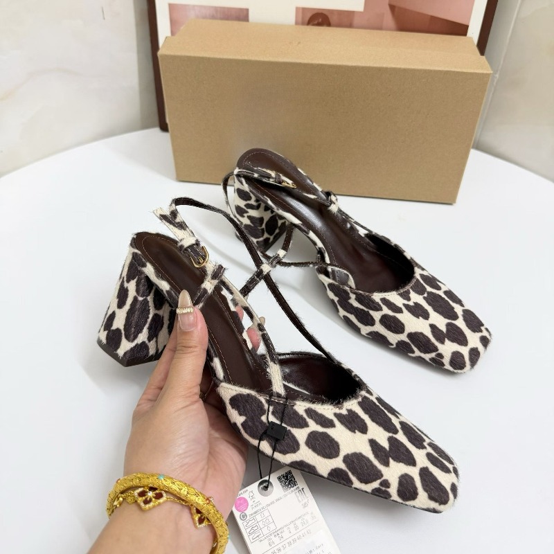Women Vintage Leopard Print Sl - Leopard Print Heels recension och pris