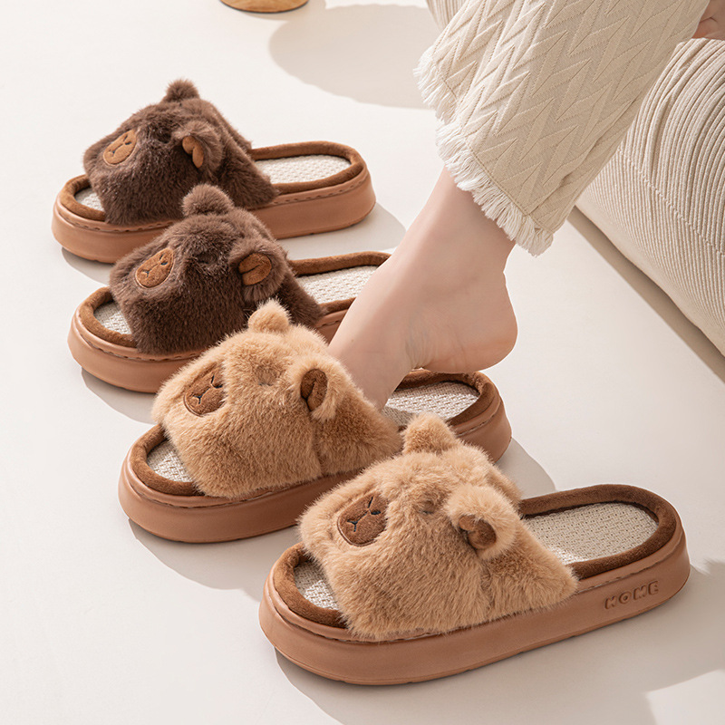 Hemp Cartoon Women's Slippers  - Loafer Flat Women recension och pris