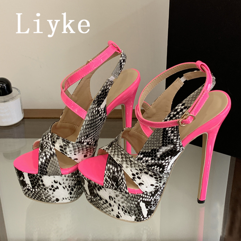 Liyke Sexy Extreme Thin High H - Leopard Print Heels recension och pris