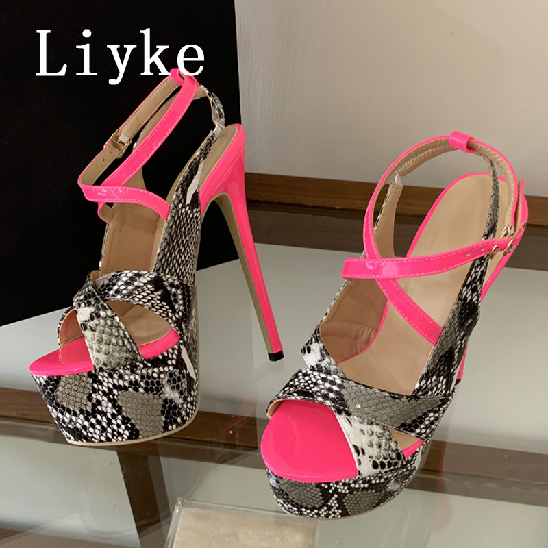 Liyke Sexy Extreme Thin High H - Leopard Print Heels recension och pris
