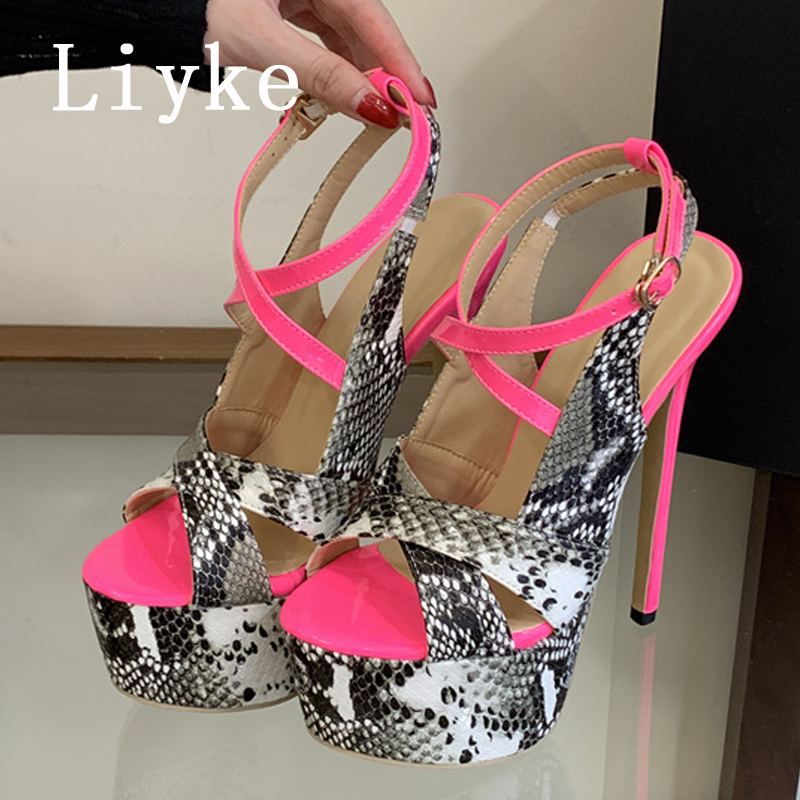 Liyke Sexy Extreme Thin High H - Leopard Print Heels recension och pris