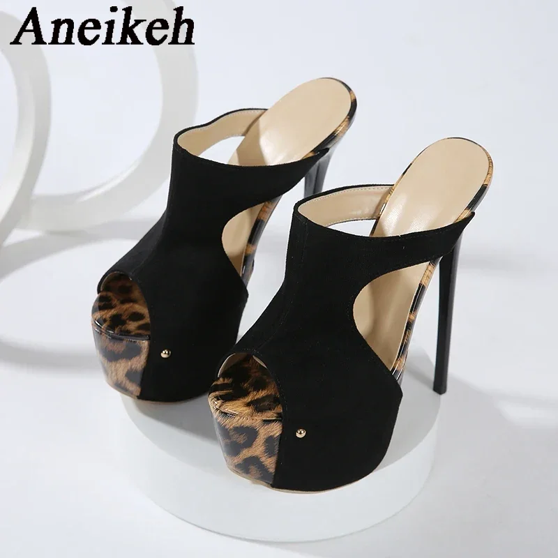Aneikeh Summer Extreme Platfor - Leopard Print Heels recension och pris