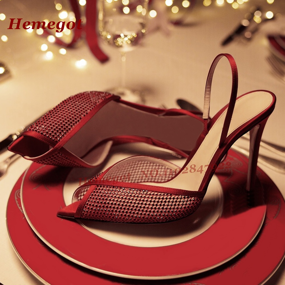 Women's Burgundy Satin Mesh Sl - Women'S Shoes Burgundy recension och pris
