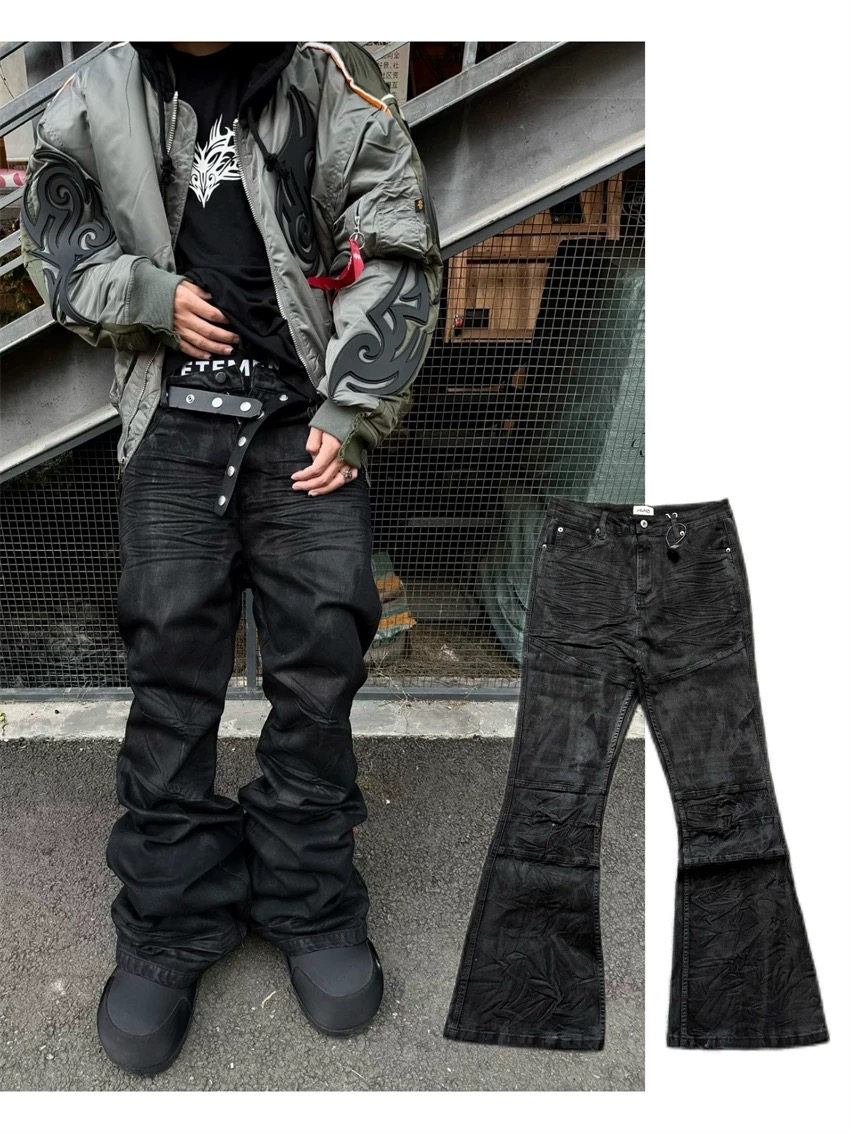High street coated micro-flare - Women Shoes Jeans recension och pris