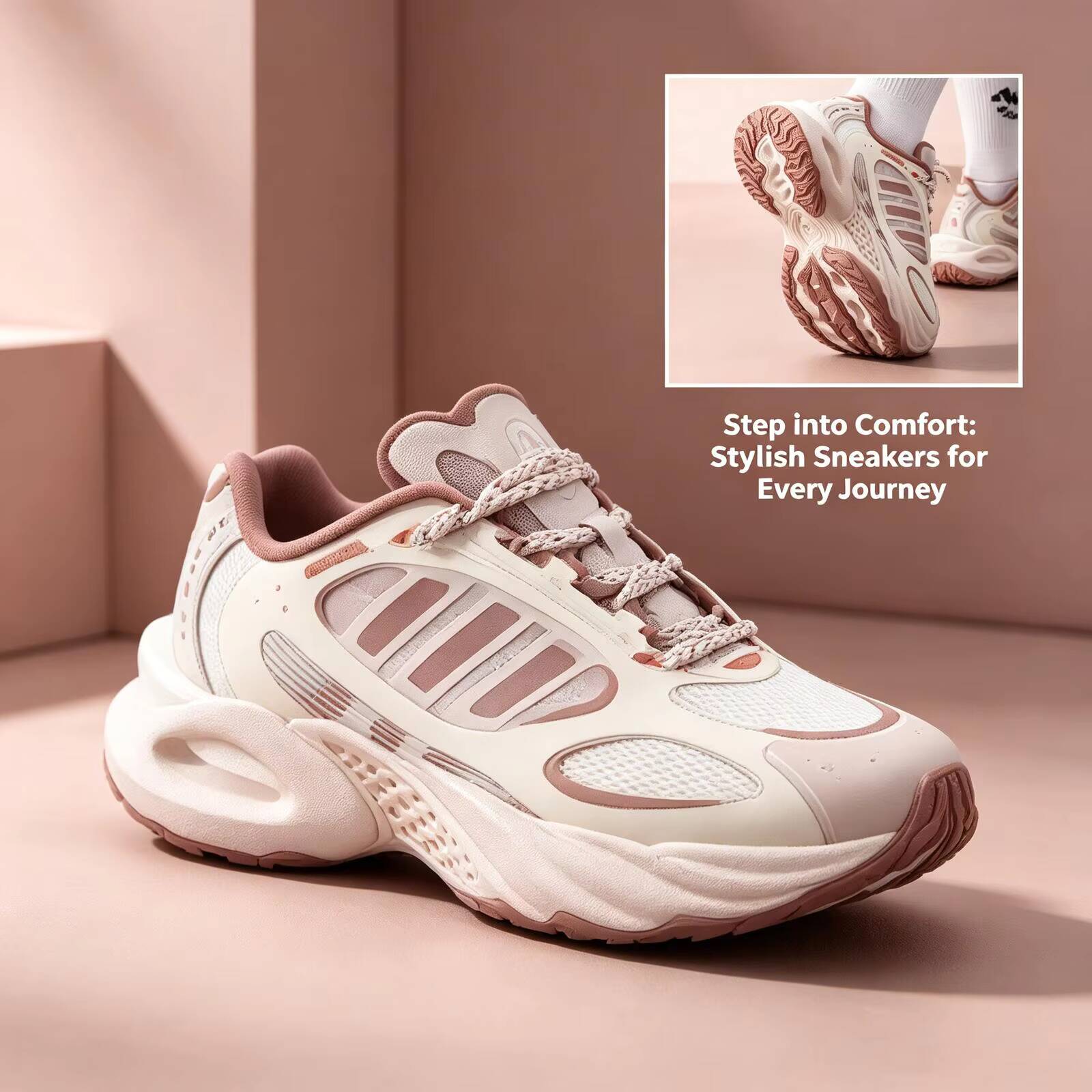 New Adidas Women Beige Pink Ho - Women'S Shoes Pink Adidas recension och pris