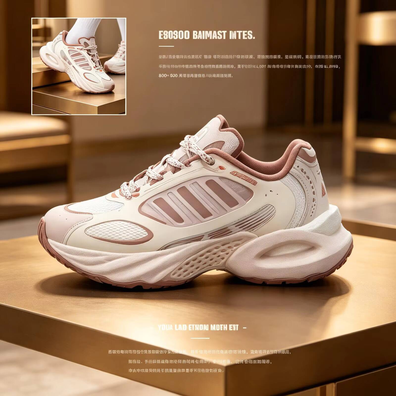 New Adidas Women Beige Pink Ho - Women'S Shoes Pink Adidas recension och pris